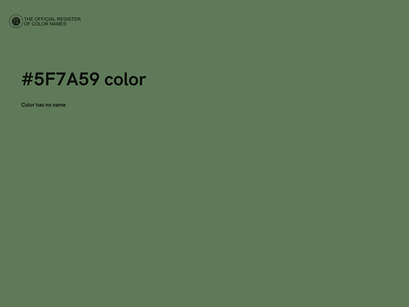 #5F7A59 color image