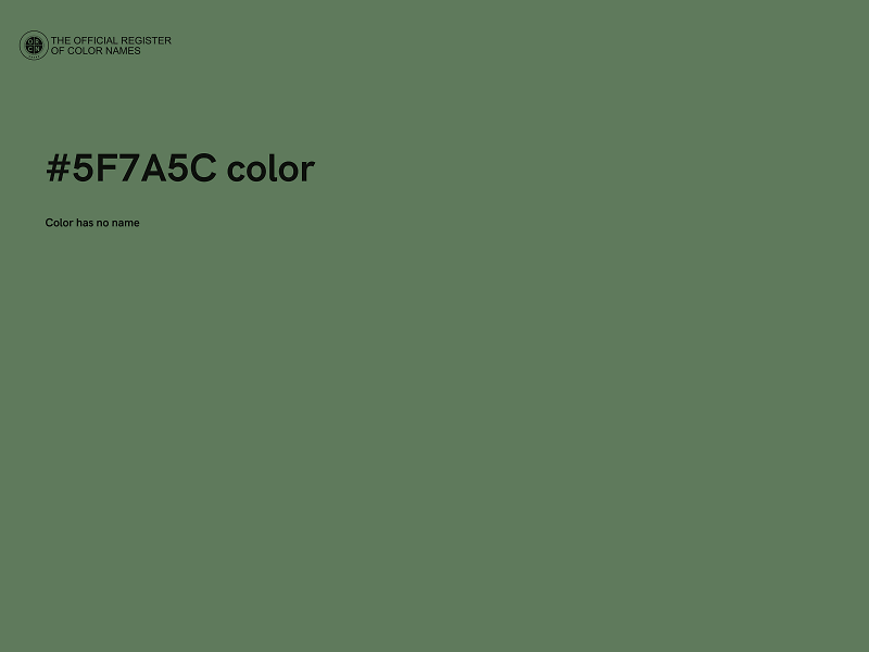 #5F7A5C color image