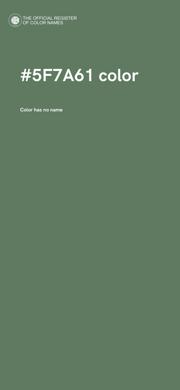#5F7A61 color image