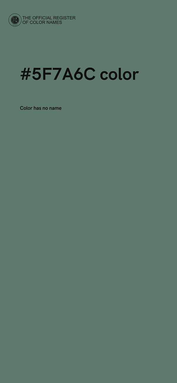 #5F7A6C color image
