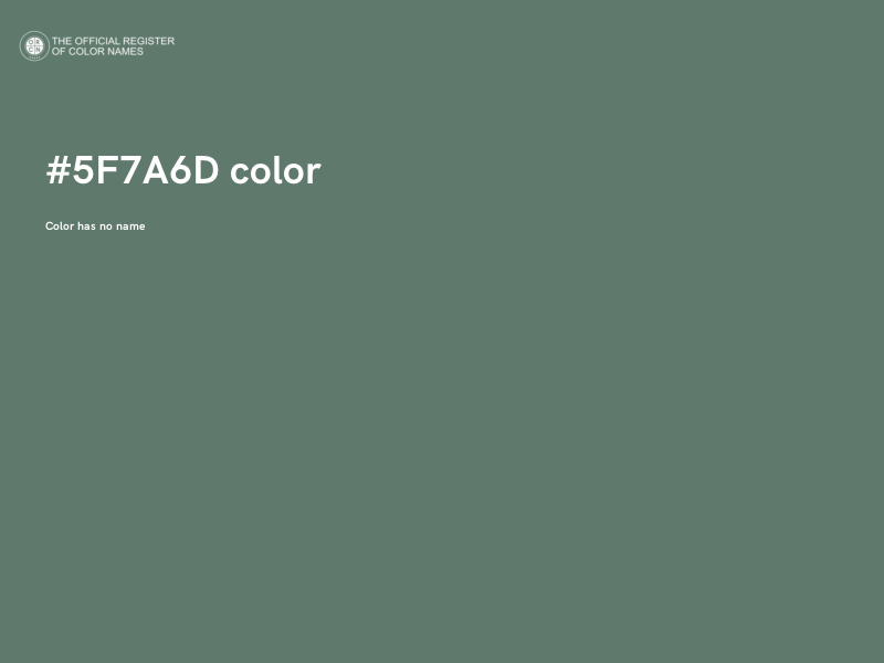 #5F7A6D color image