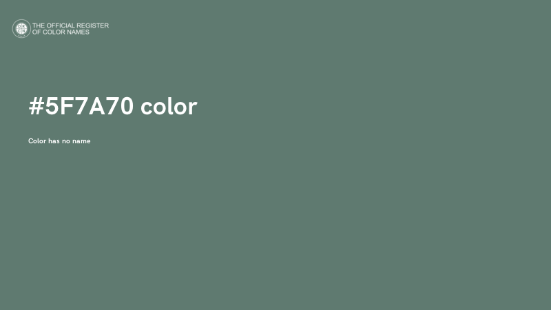 #5F7A70 color image