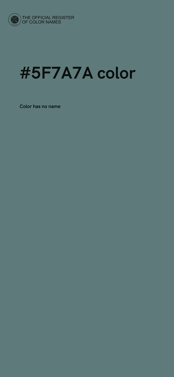 #5F7A7A color image
