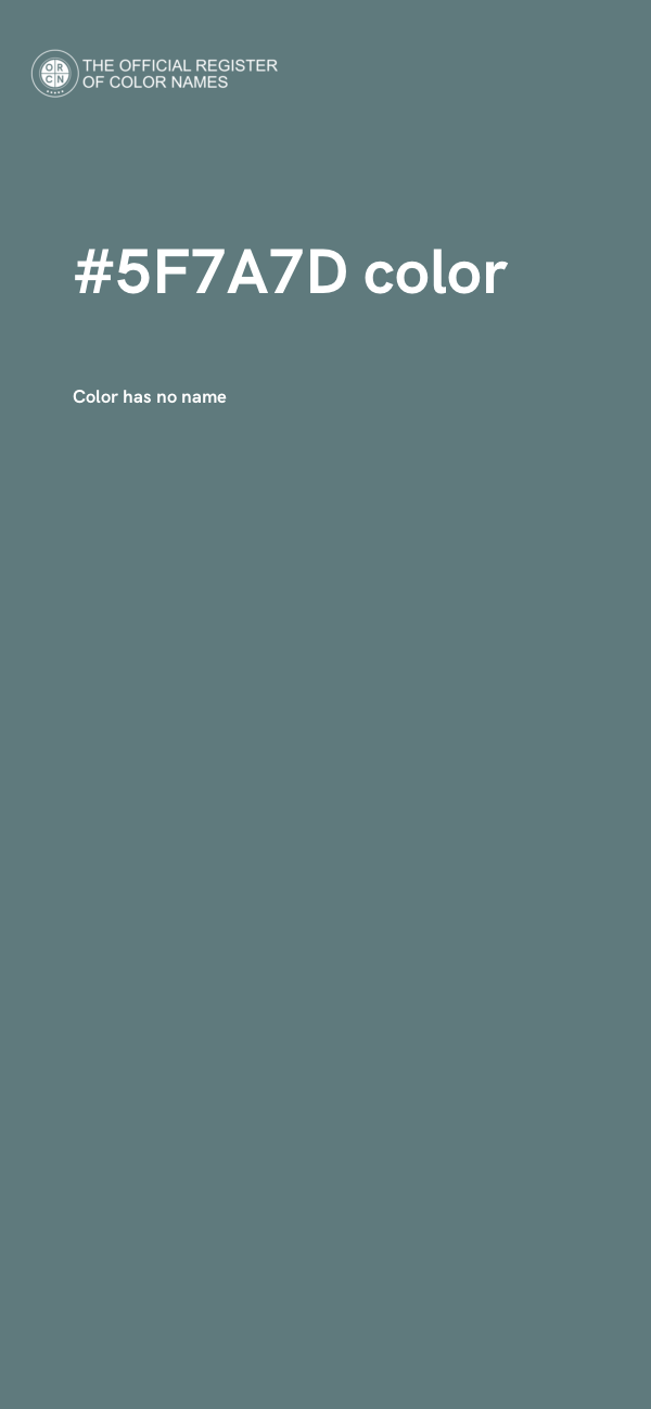 #5F7A7D color image