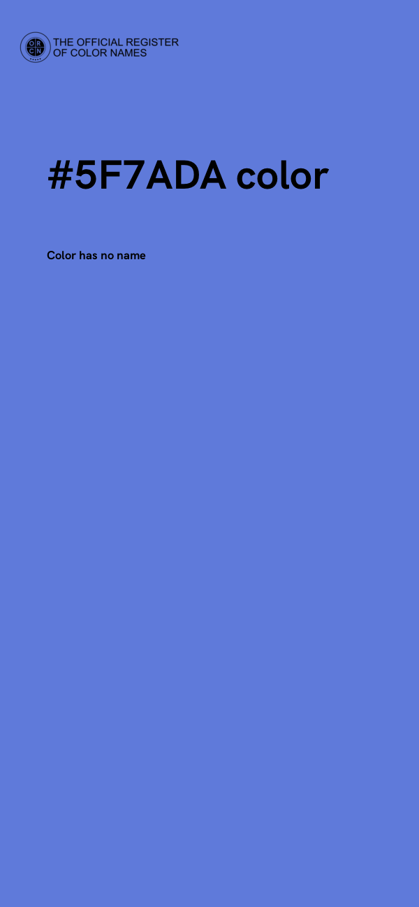 #5F7ADA color image