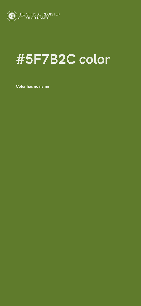 #5F7B2C color image