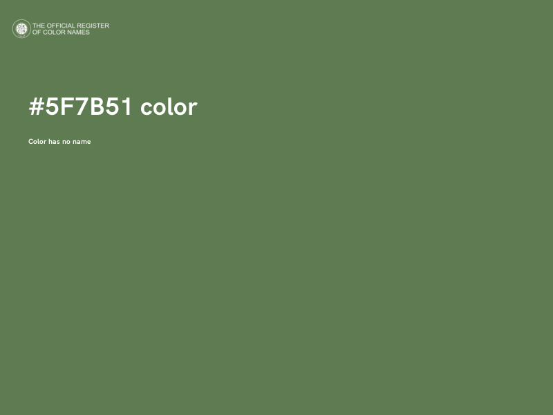 #5F7B51 color image