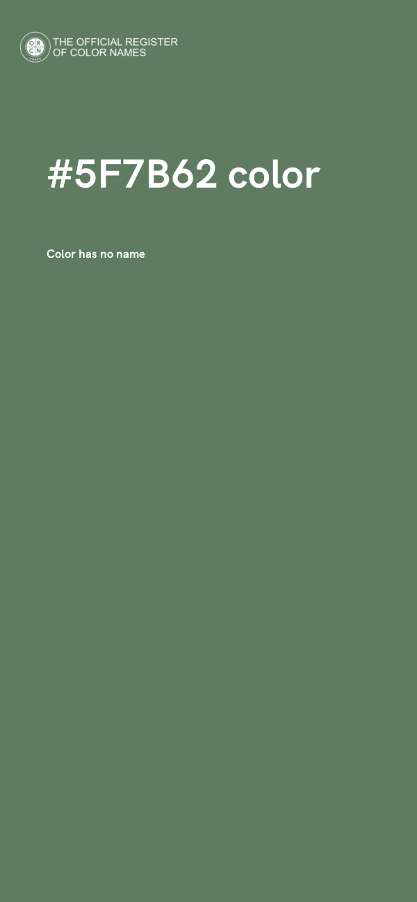 #5F7B62 color image
