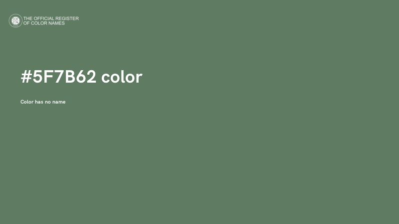 #5F7B62 color image