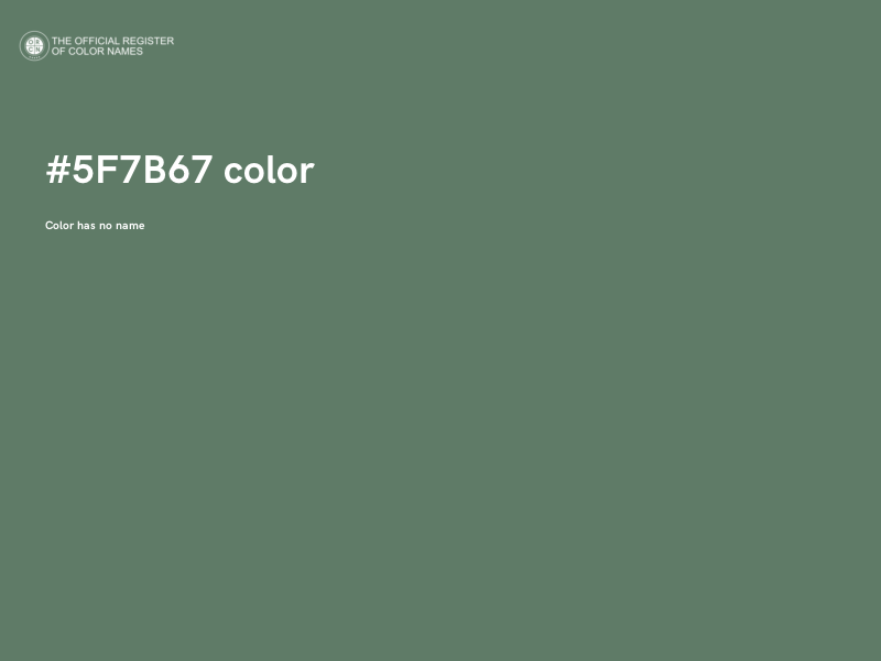 #5F7B67 color image