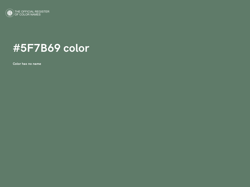 #5F7B69 color image