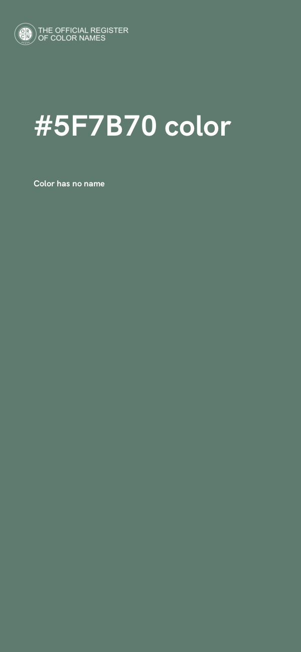 #5F7B70 color image