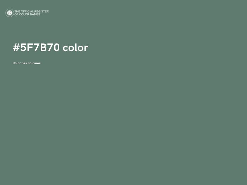 #5F7B70 color image