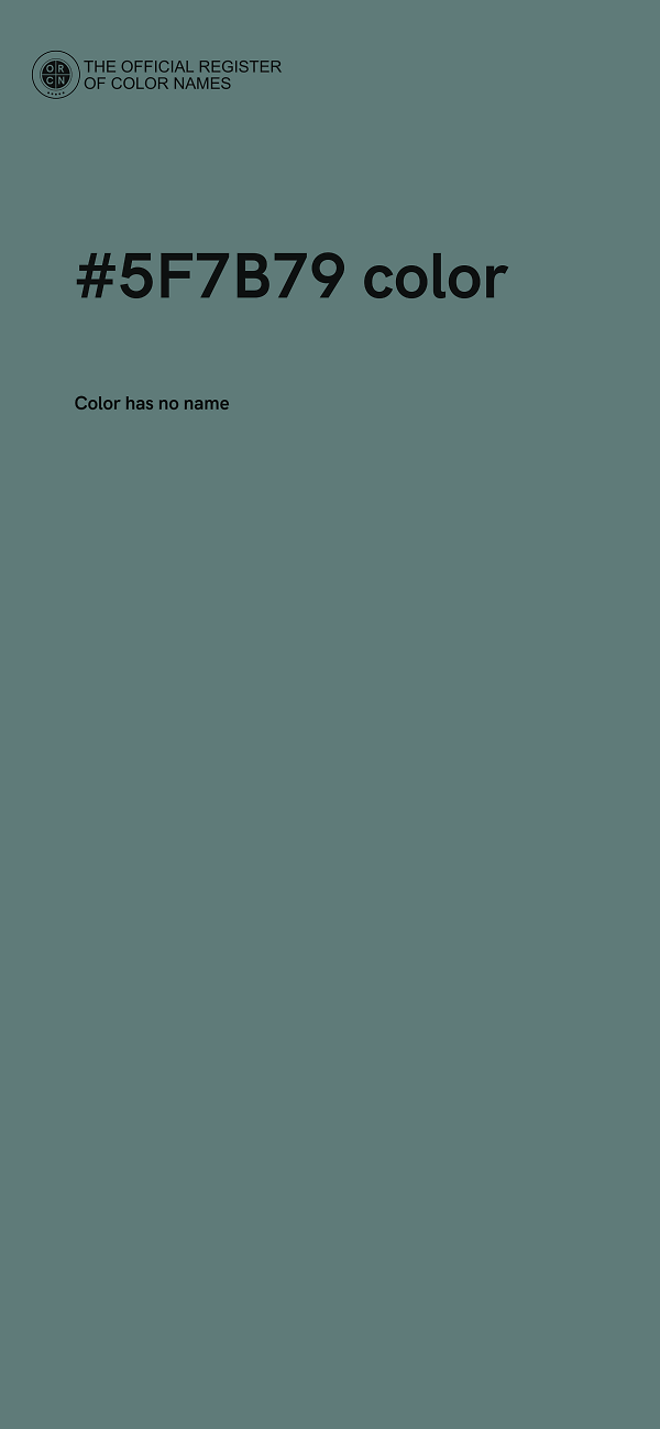 #5F7B79 color image
