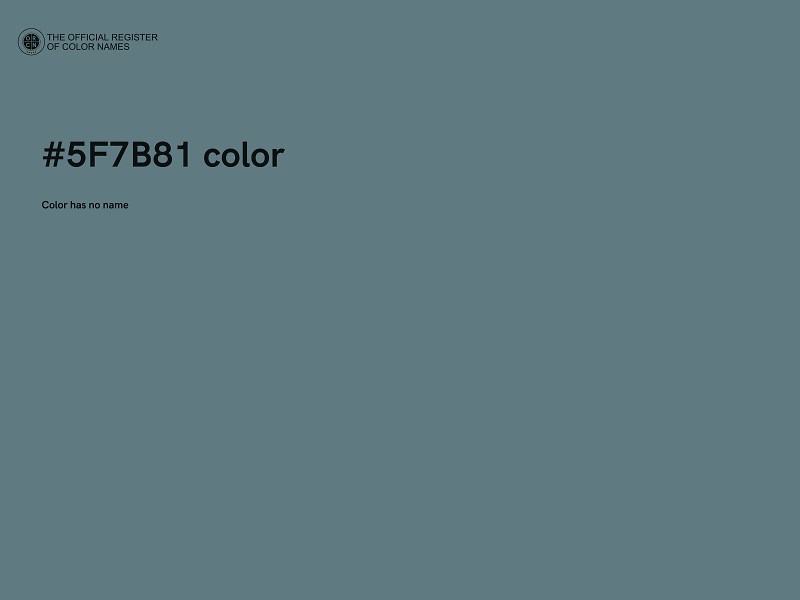 #5F7B81 color image