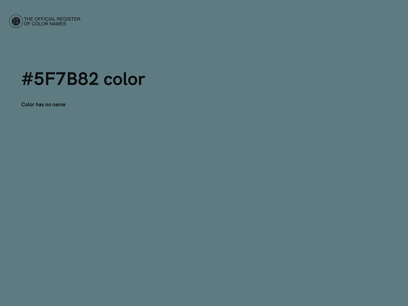 #5F7B82 color image