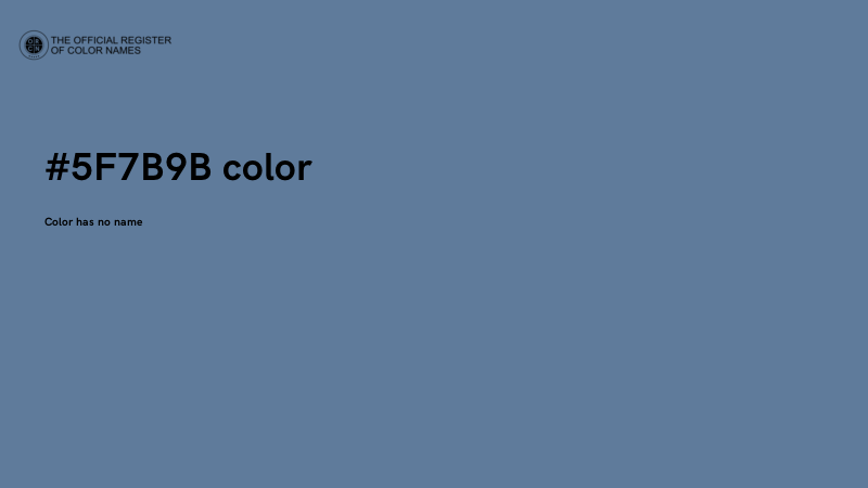 #5F7B9B color image