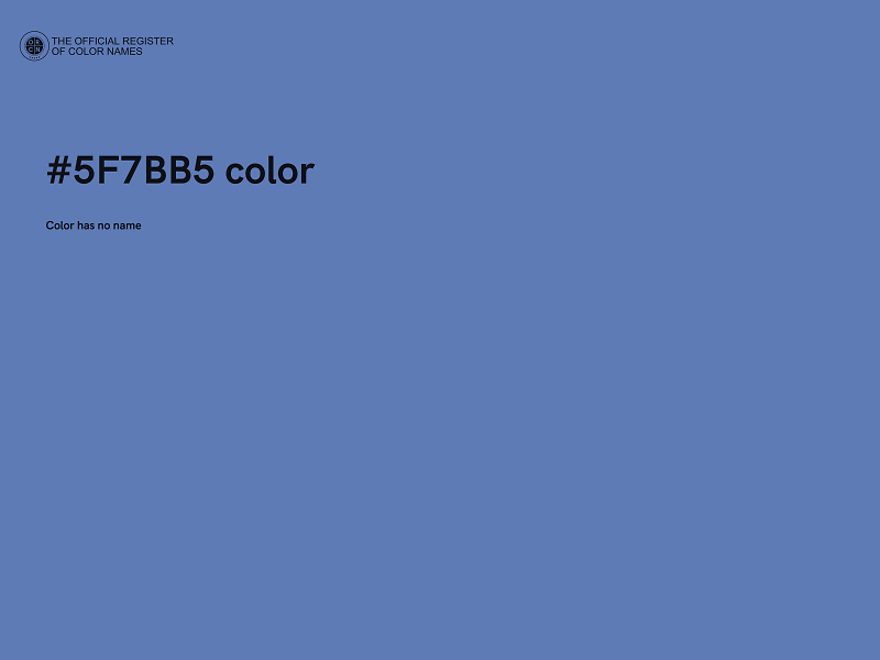 #5F7BB5 color image