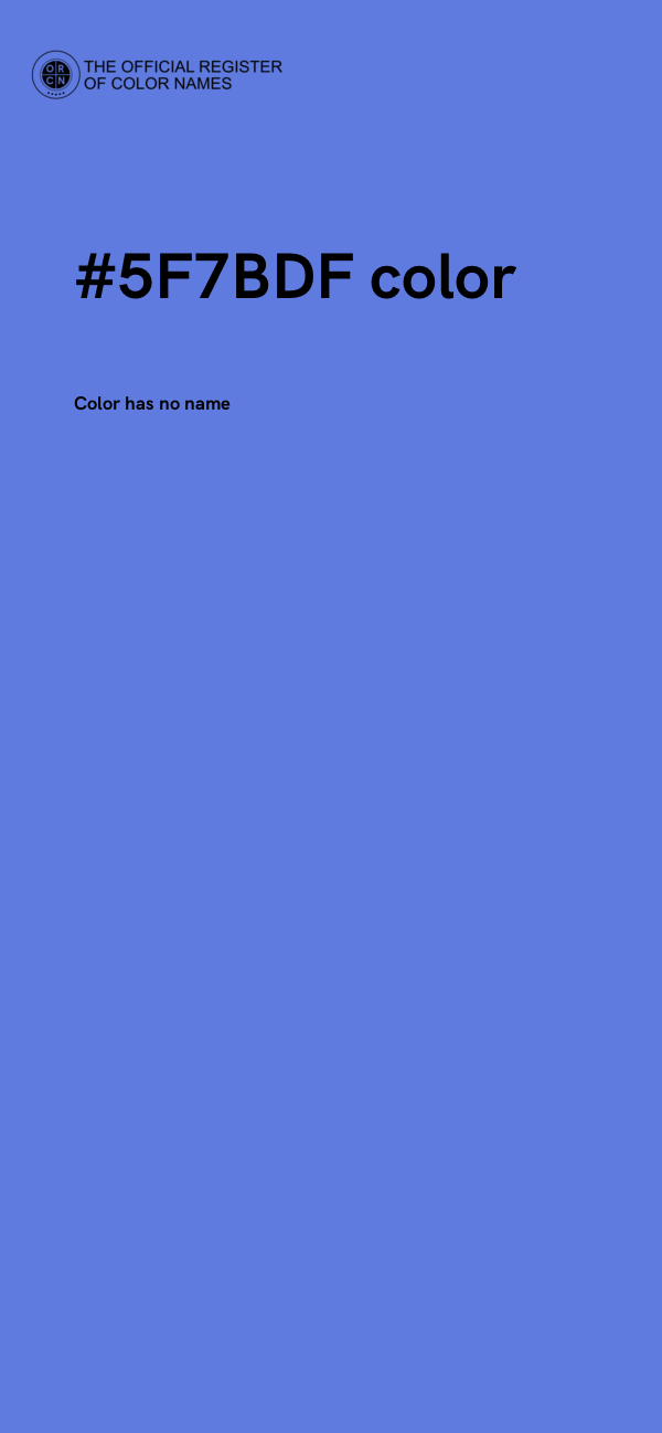 #5F7BDF color image