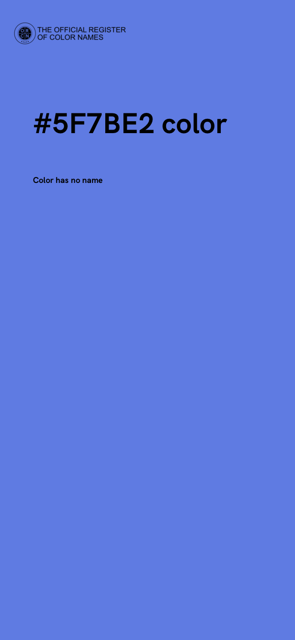#5F7BE2 color image
