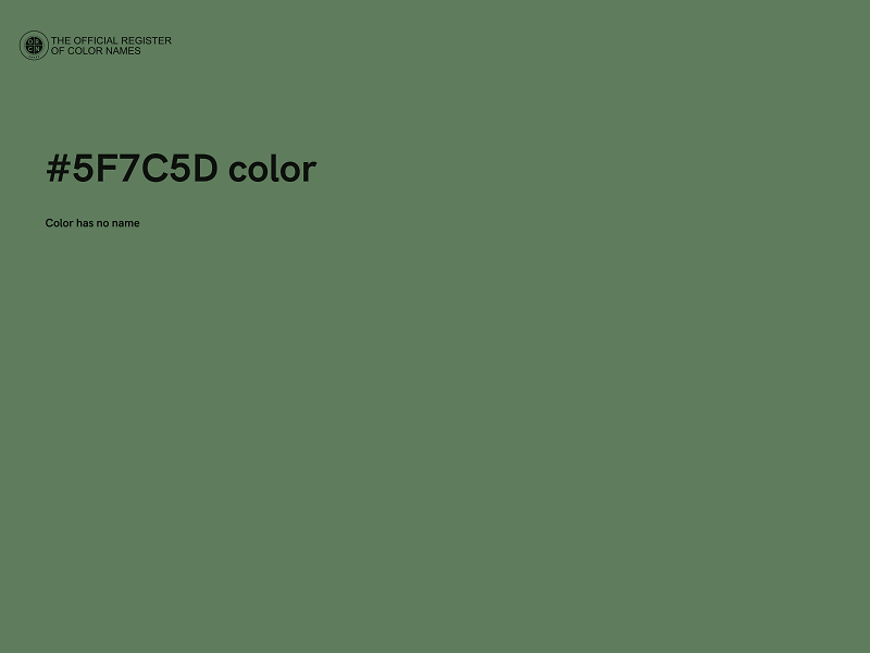 #5F7C5D color image