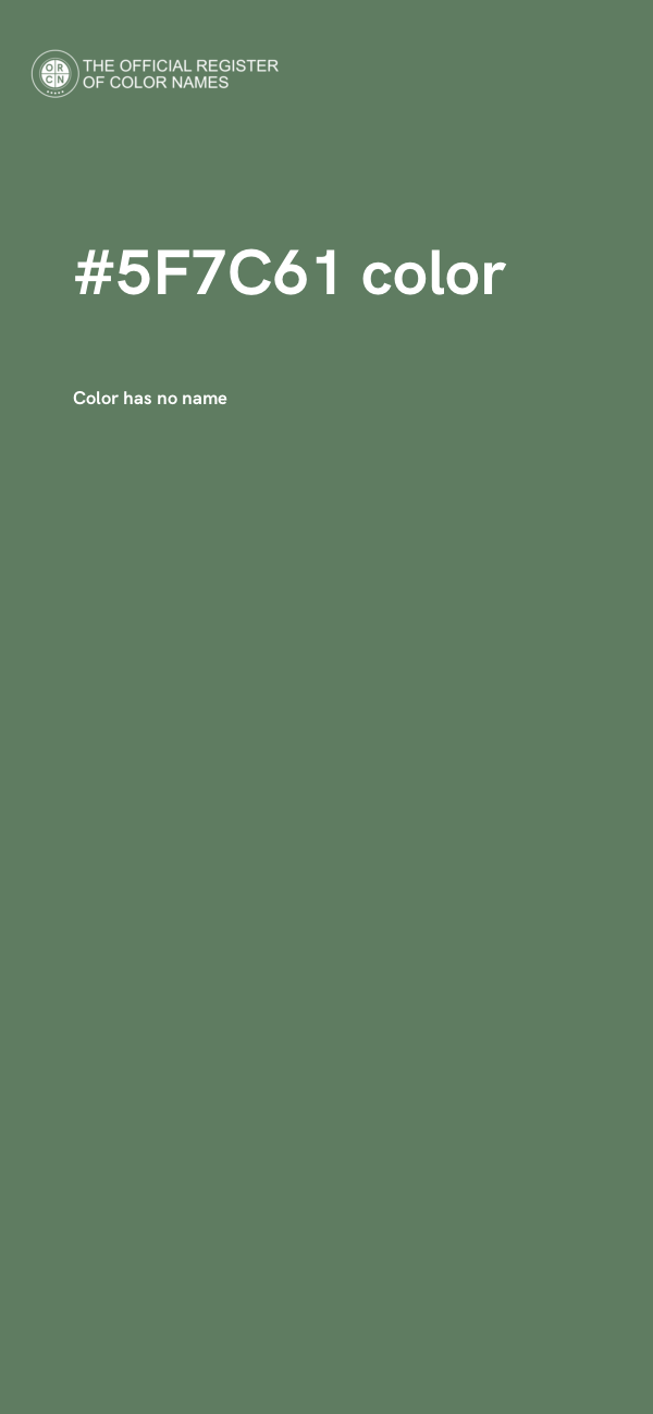 #5F7C61 color image