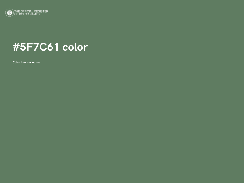 #5F7C61 color image