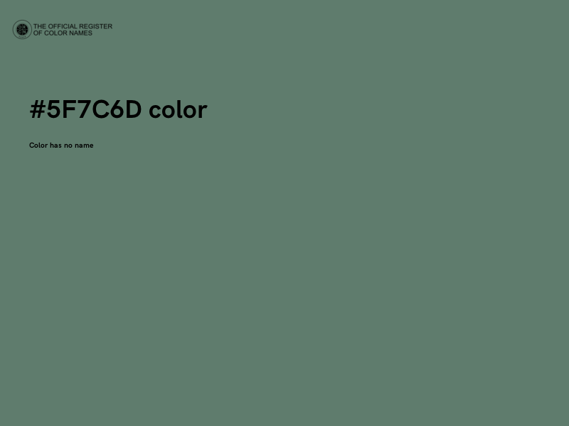 #5F7C6D color image