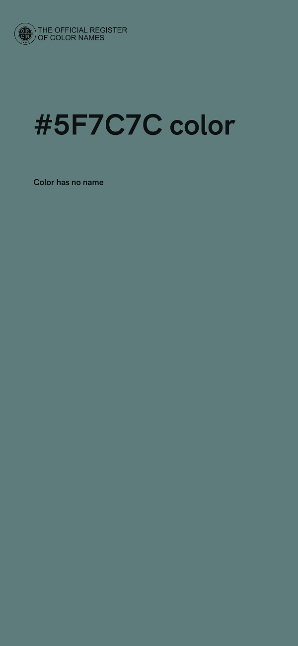 #5F7C7C color image
