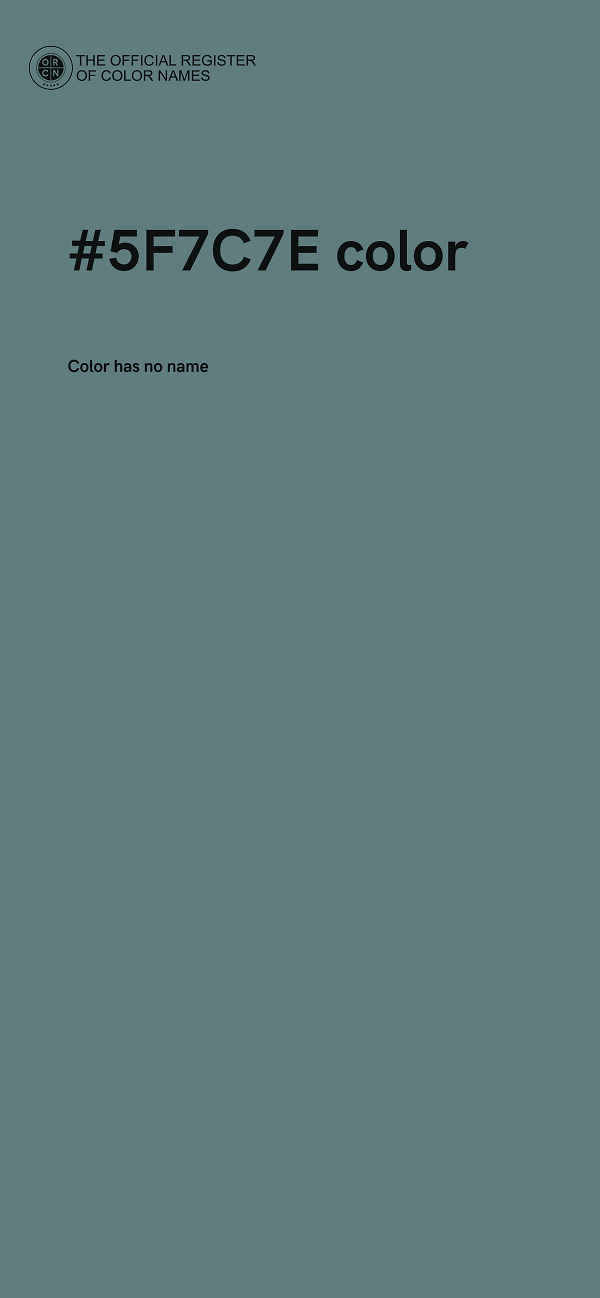 #5F7C7E color image