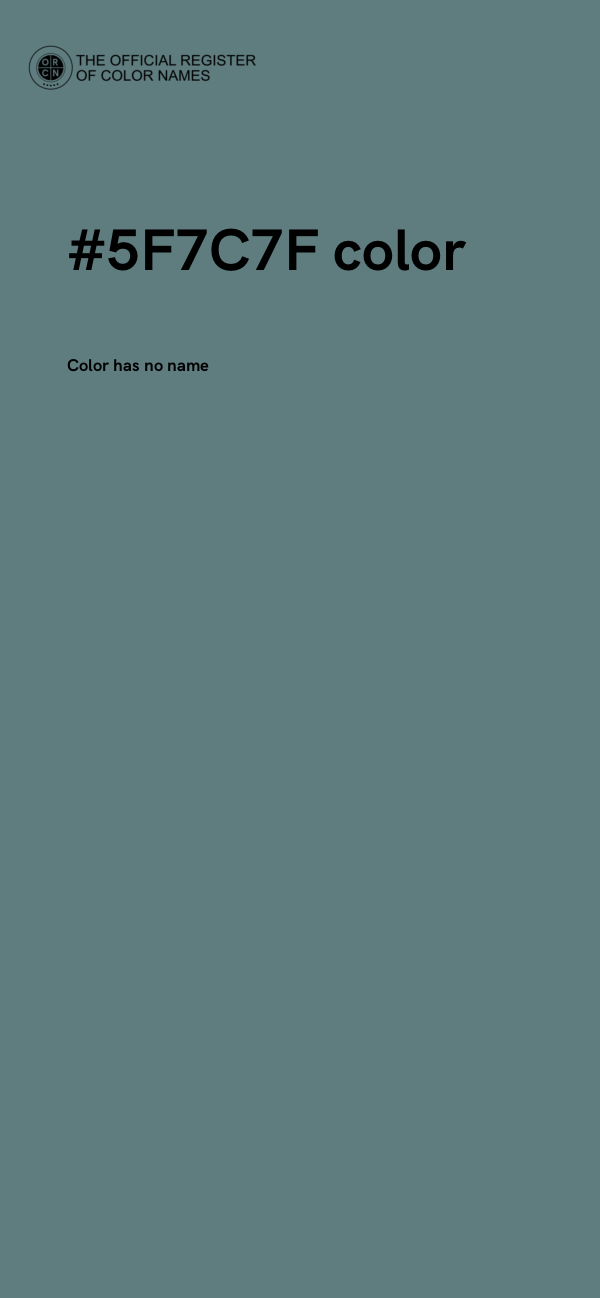 #5F7C7F color image