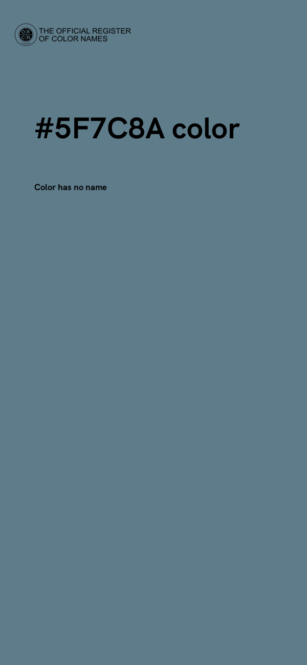 #5F7C8A color image