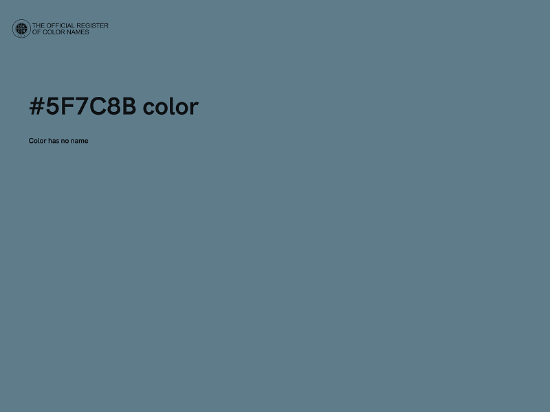 #5F7C8B color image