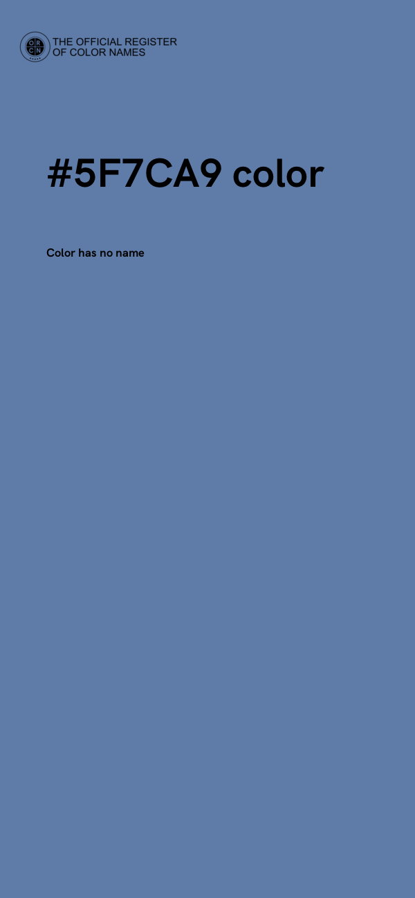 #5F7CA9 color image