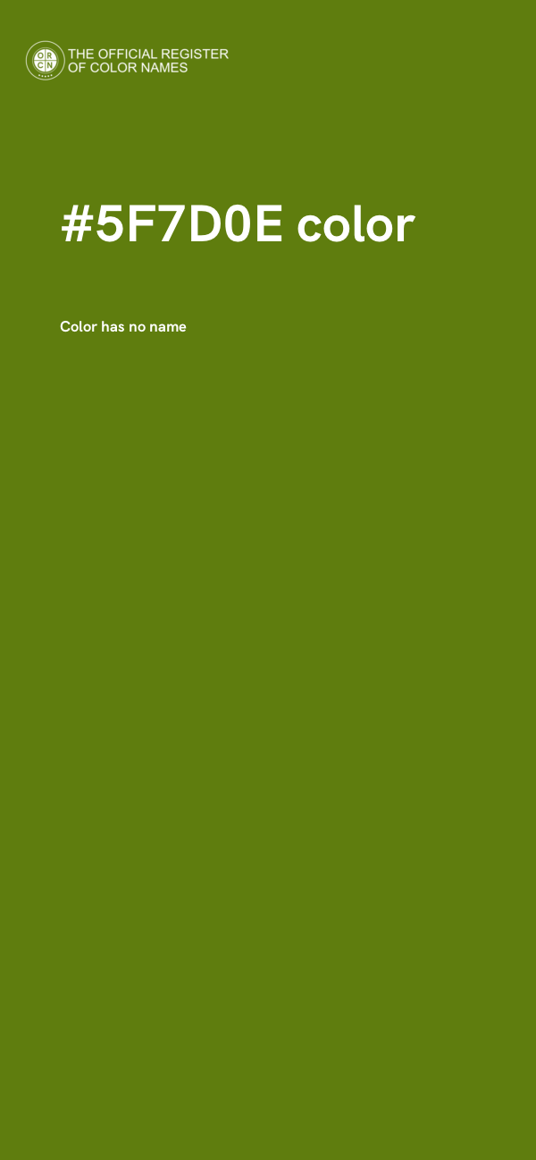 #5F7D0E color image