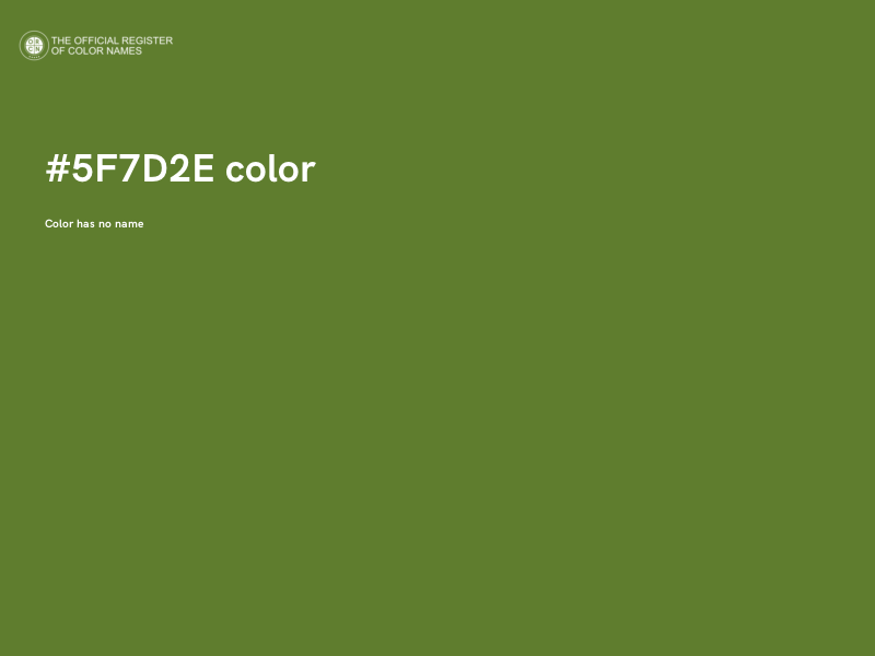 #5F7D2E color image