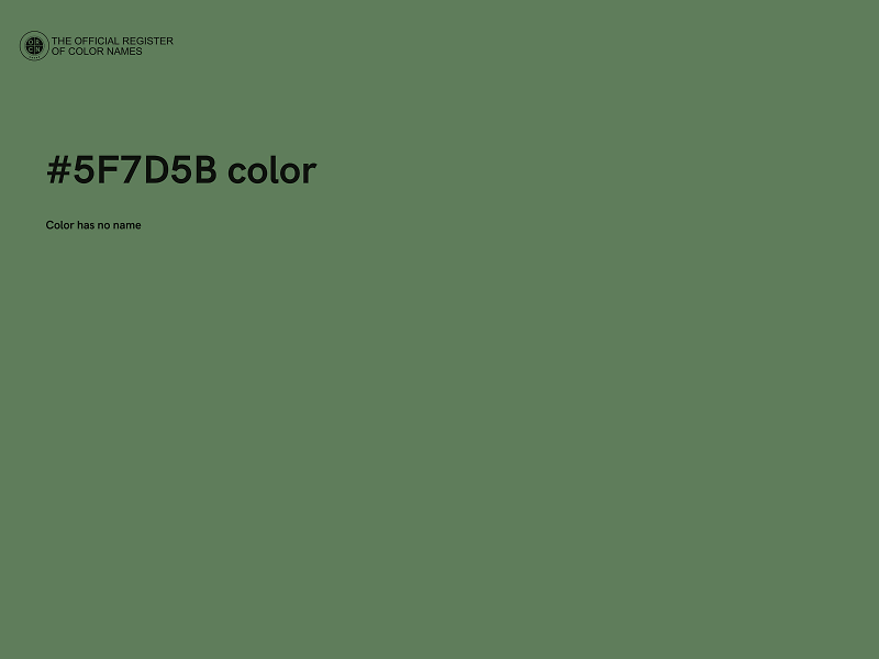 #5F7D5B color image