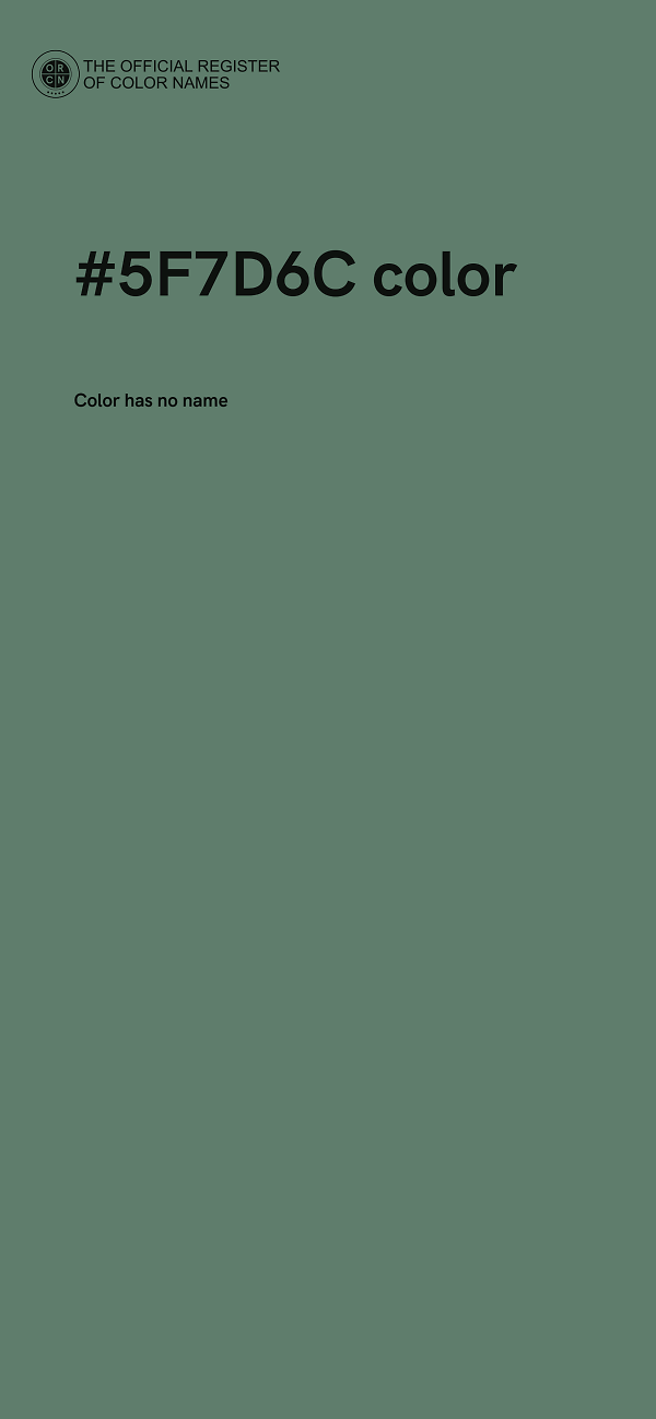 #5F7D6C color image