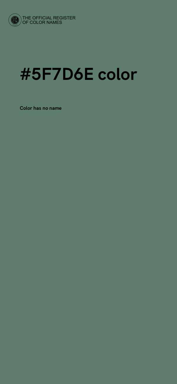 #5F7D6E color image
