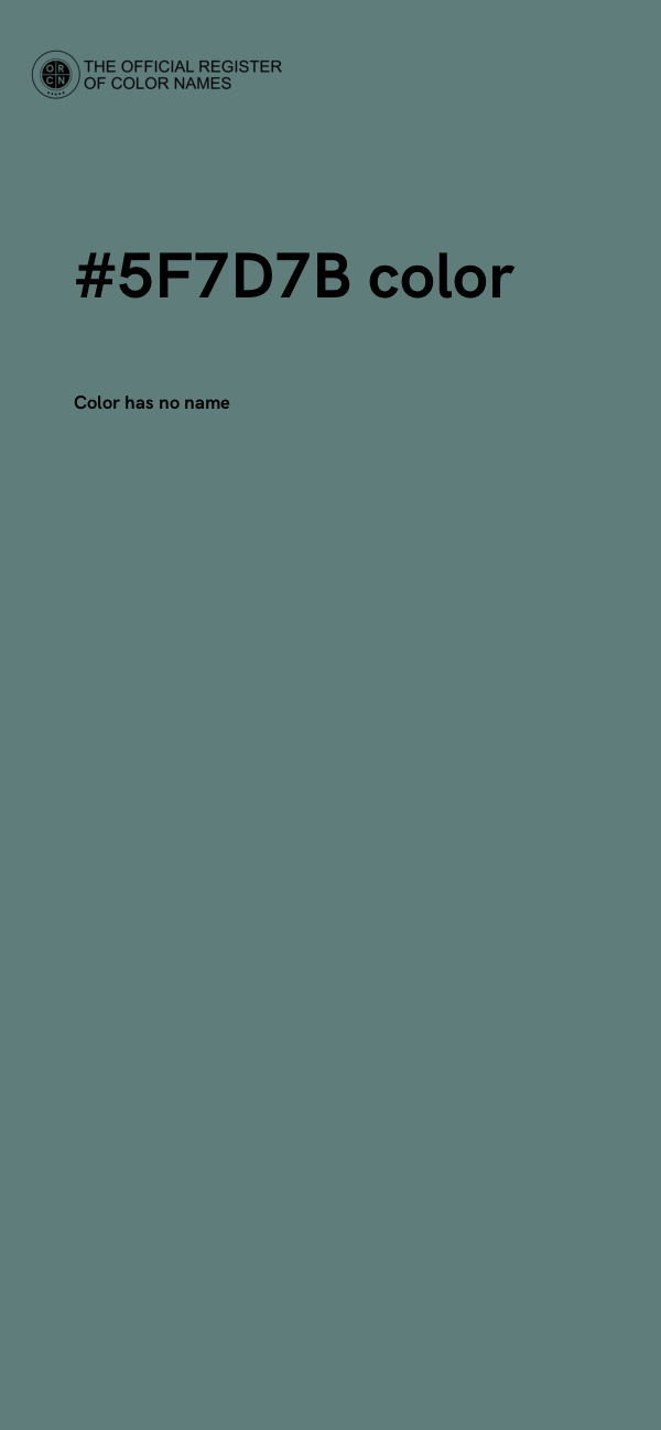 #5F7D7B color image