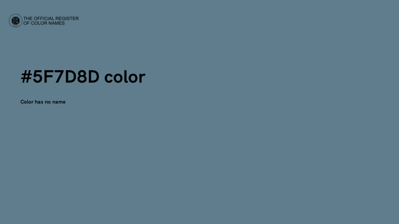 #5F7D8D color image