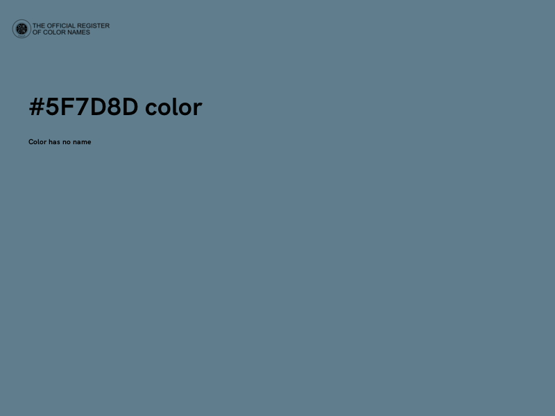 #5F7D8D color image