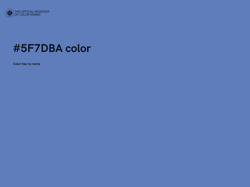 #5F7DBA color image