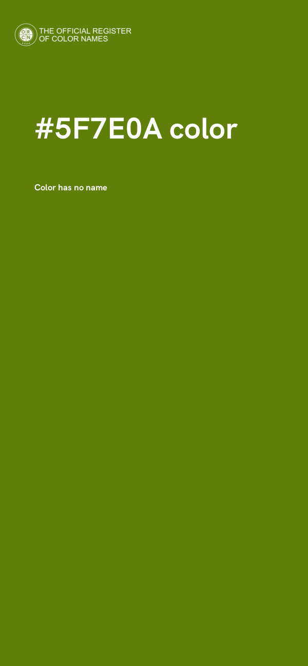 #5F7E0A color image