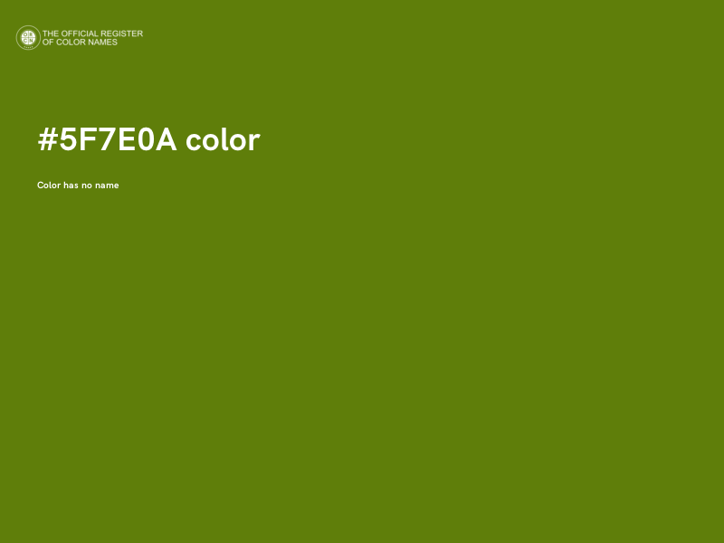#5F7E0A color image