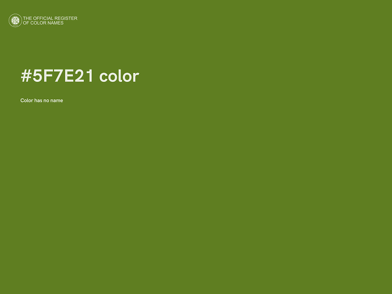 #5F7E21 color image