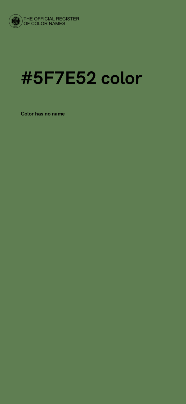 #5F7E52 color image
