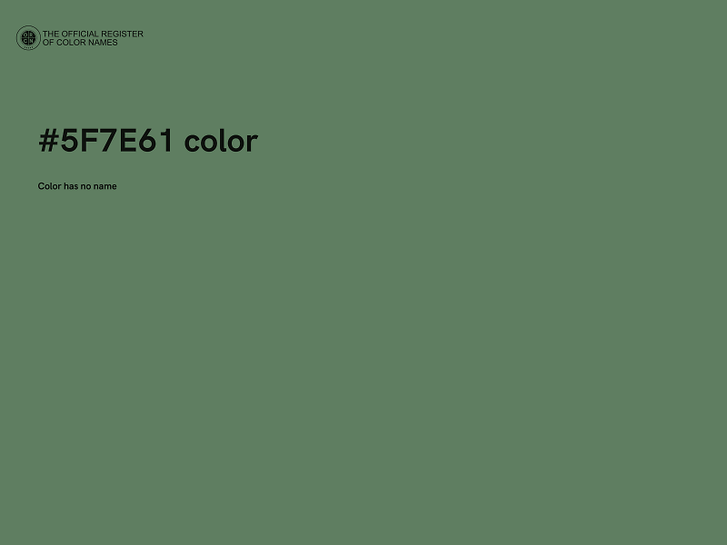 #5F7E61 color image