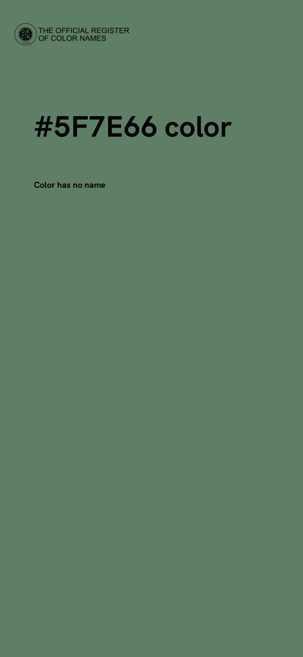 #5F7E66 color image