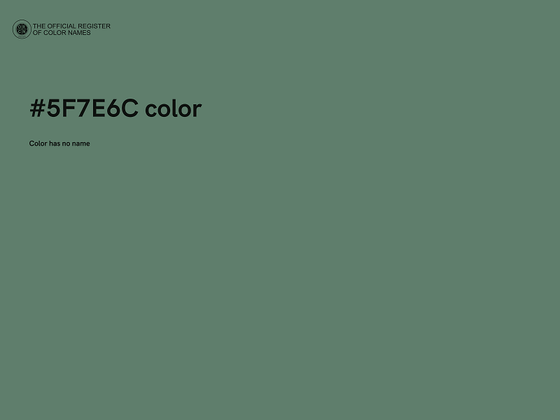 #5F7E6C color image